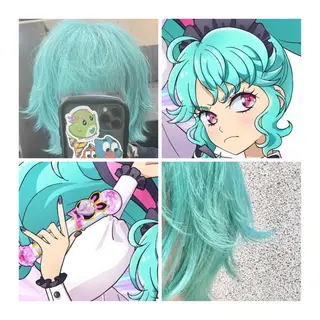 ショート カラー GARU-ガル-所属・TSUNO🦖 派手髪/オタク美容師のヘアスタイル