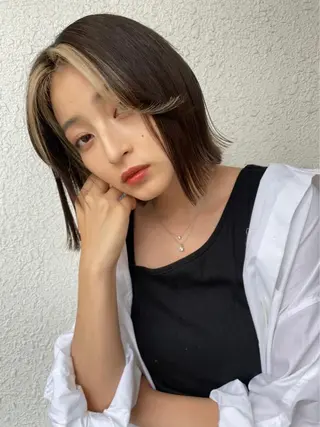 ショート カラー 仙台Ｉ韓国レイヤー Ｉ髪質改善Ｉ伊藤拓海のヘアスタイル