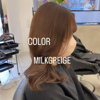 セミロング カラー エクステ🩵ブリーチ 韓国ヘア🩵KAEのヘアスタイル