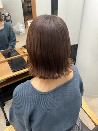 ミディアム カラー 橋本 萌々香のヘアスタイル
