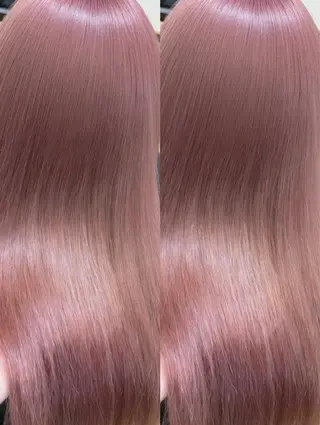 ロング カラー 👑髪質改善wカラー /ハイトーン/アユカのヘアスタイル