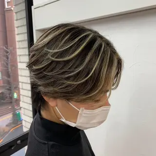 カラー メンズ ラヴィニュースタンダードバーバー浜松町店所属・CHIBA RUKIYAのヘアスタイル