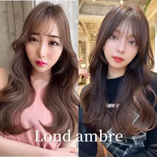 カラー ❤️ブリーチなし💚 ダブルカラー平野実花のヘアスタイル