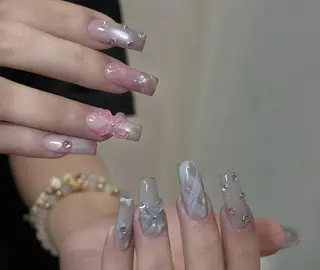 ネイル By moonネイル 🌷ワンホン/韓国風のネイルデザイン