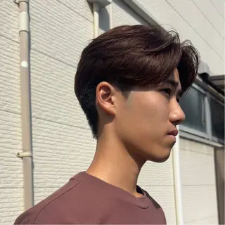 ミディアム カラー mulah所属・🌟抜け感カラー/ メンズカット/坂本竣のヘアスタイル