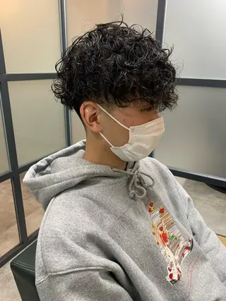 ショート パーマ メンズ 【S.BROOM】 店長　西川徹のヘアスタイル