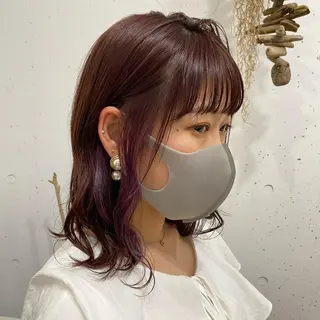 ミディアム カラー 🪭risa 暖色/レイヤー🪭のヘアスタイル