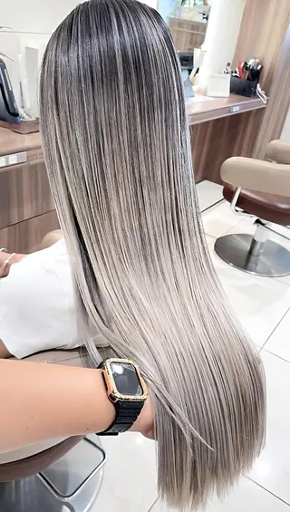 セミロング カラー ＡＳＨ 大宮のヘアスタイル