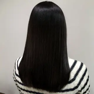 セミロング カラー カットモデル/ セット/宮里心香のヘアスタイル