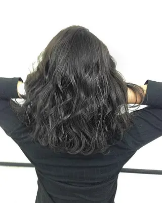 ミディアム 淡色ふんわりhair 新宿satomiのヘアスタイル