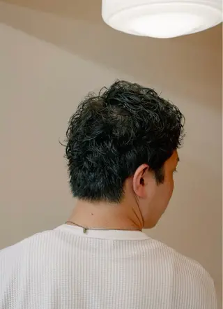 ショート カラー パーマ メンズ 🔗メンズサロン🔗 Kieのヘアスタイル