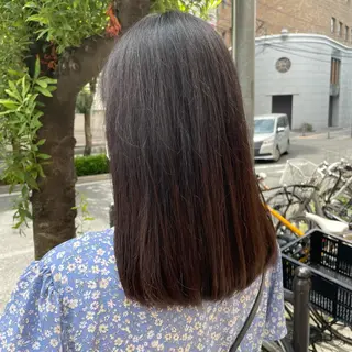 ミディアム カラー 片平 帆香のヘアスタイル
