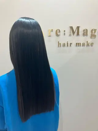 ロング カラー ヘアアレンジ キッズ 横浜関内髪質改善 re:Magoのヘアスタイル