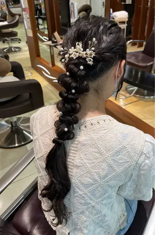 ロング 下村 和香奈のヘアスタイル