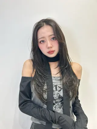 ロング カラー YUI 武庫之荘美容室のヘアスタイル