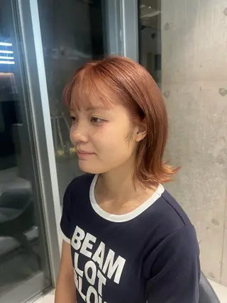 ショート カラー 吉沢遣人/レイヤー 艶カラー/パーマのヘアスタイル