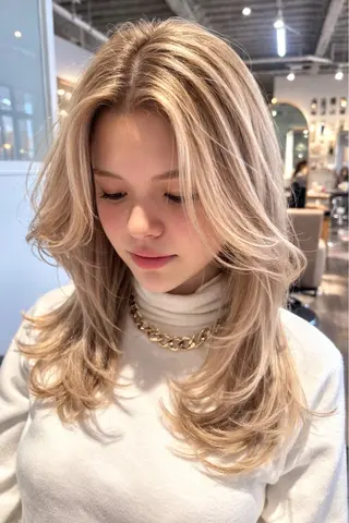 セミロング 鎌田 美紗希のヘアスタイル