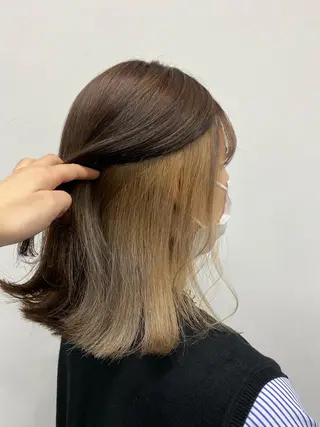 ミディアム カラー ヘアアレンジ TRUNAIL&EYE所属・TRU Shino🦋のマツエク・マツパデザイン