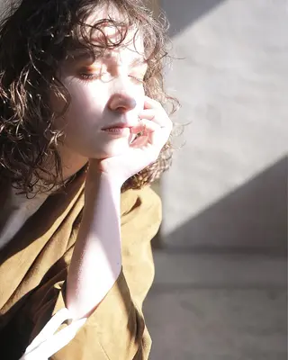 ミディアム カラー パーマ 下北沢 soiのヘアスタイル