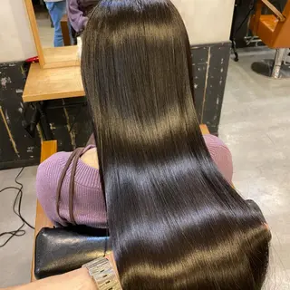 ロング パーマ 美髪矯正 🌈髪質改善 山下のヘアスタイル