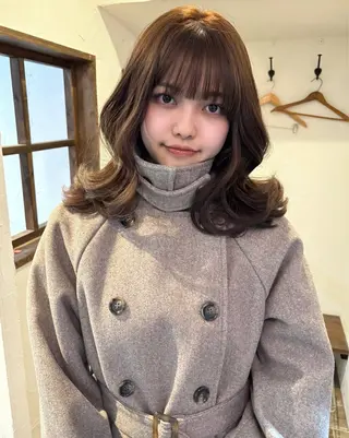 セミロング Miyazaki Minoriのヘアスタイル