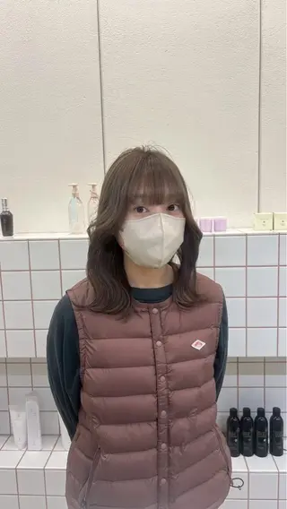 ミディアム カラー 💐花屋併設💐 宮園 雛羽のヘアスタイル