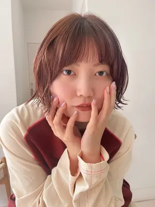 ショート カラー パーマ 阿久津真衣 似合わせカットのヘアスタイル