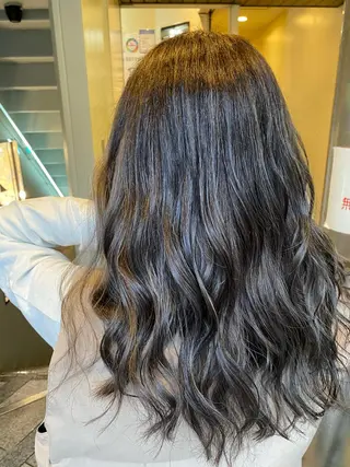 セミロング カラー ヘアアレンジ 久米 治仁のヘアスタイル