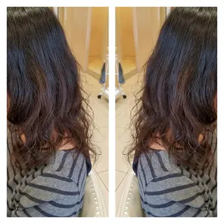 ミディアム パーマ 中村 真依のヘアスタイル