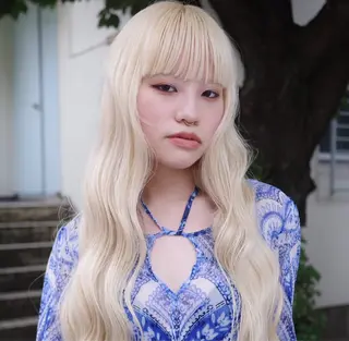 ロング カラー 田中 里奈のヘアスタイル