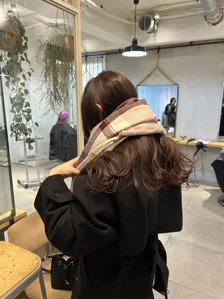 ミディアム カラー じゅわっと暖色カラー 🍊Moemiのヘアスタイル