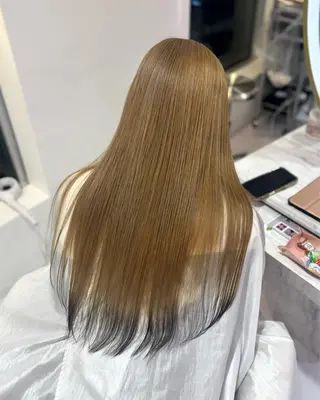 ロング カラー Ayu🍯/栄/ブリ ーチカラー/ヘアメのヘアスタイル