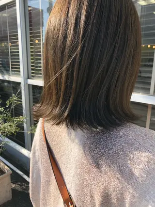 ミディアム カラー パーマ ヘアアレンジ ❣️倉敷❣️美髪 カラー能登一成のヘアスタイル