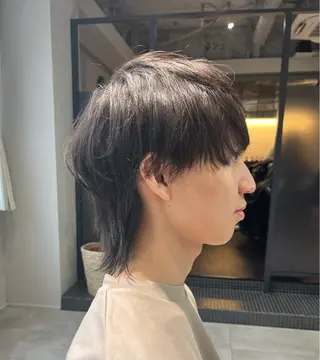 ミディアム メンズパーマ/メンズ カット/伊藤　げんのヘアスタイル