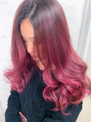 ロング カラー BOX mico.のヘアスタイル