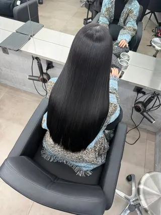 ロング 縮毛矯正支持率👑 No.1 SORAのヘアスタイル