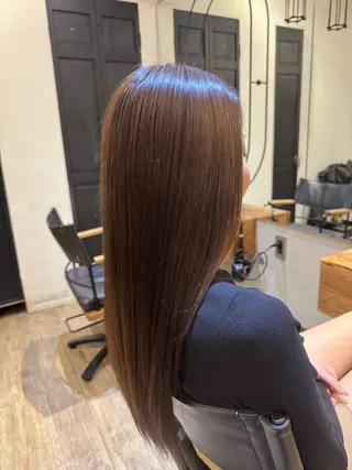 ロング 渋谷/切りっぱなし レイヤー/ブリーチのヘアスタイル