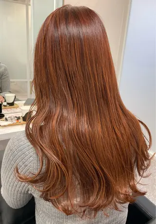 ロング カラー 暖色/オリーブカラー /中村未来🍒🫒のヘアスタイル