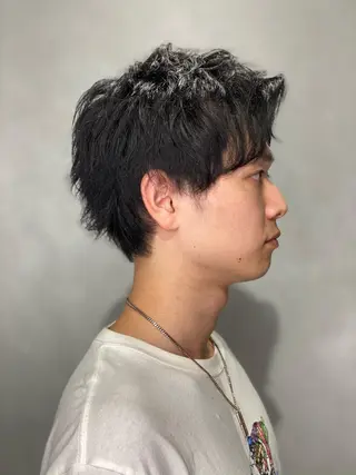 ショート メンズ 髪質改善/縮毛矯正 レイヤー/松川匠のヘアスタイル