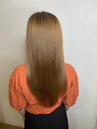 ロング カラー オリーブカラー 特化　　kaiのヘアスタイル