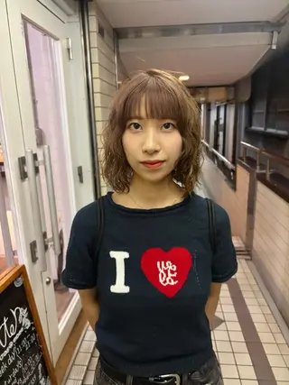 セミロング パーマ kaito パーマ募集！🔵のヘアスタイル