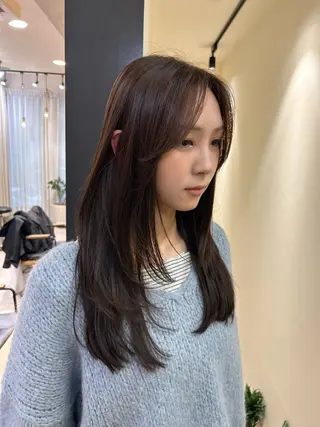 ロング カラー hub hair レイヤー/透明感のヘアスタイル