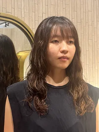 ロング パーマ Uo/似合わせパーマ /髪質改善/四条烏丸のヘアスタイル