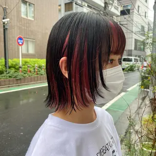 ミディアム カラー 🪭risa 暖色/レイヤー🪭のヘアスタイル