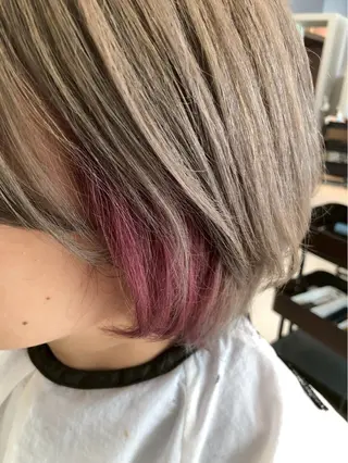 ショート カラー CoReまぁくん 癖毛お悩み専門のヘアスタイル