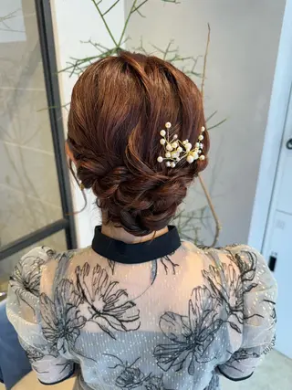 ヘアアレンジ 透明感カラー✨艶髪 制作🌱山根あゆみのヘアスタイル