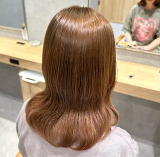 ミディアム カラー 🇰🇷韓国ヘア🍒 CHISATO‎🤍のヘアスタイル