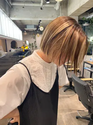 ミディアム カラー ヘアアレンジ XENA表参道 MIKUのヘアスタイル