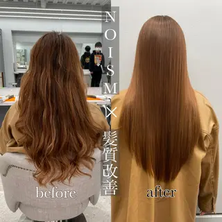 ロング カラー 京都レイヤーカット/ 縮毛矯正/羽柴りくのヘアスタイル