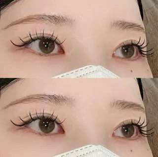 マツエク・マツパ 透明感カラー🎀/ マツエクのヘアスタイル